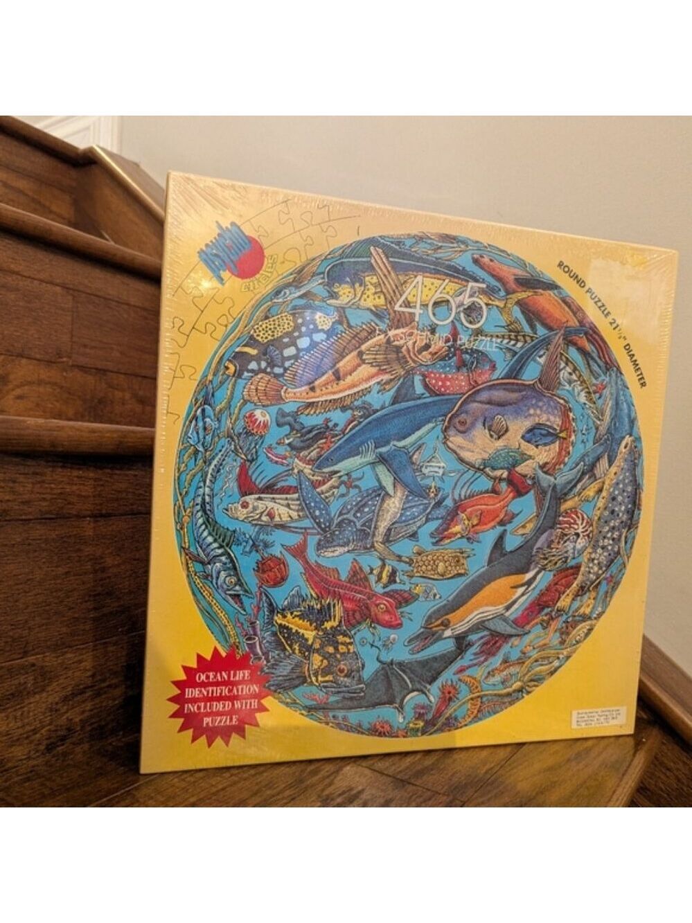 Planet Ocean psycho circle Round Table puzzle,465 Pieces, ocean life New!